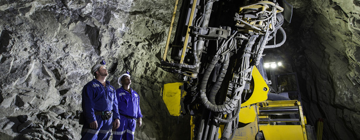 Crews at work below ground